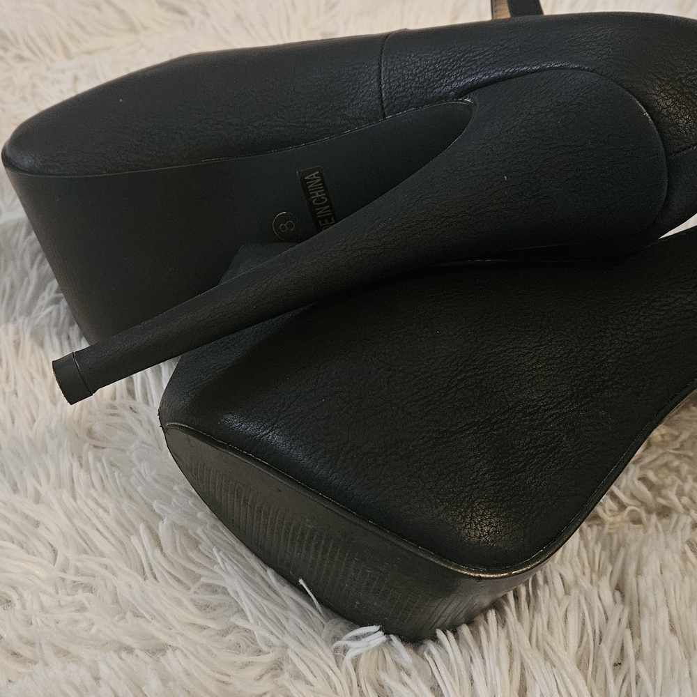 Eye Candy Black Platform Heels - image 4